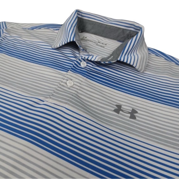 ⛳️ LIKE NEW! Under Armour Loose HeatGear Short Sleeve Polo! - Picture 3 of 6